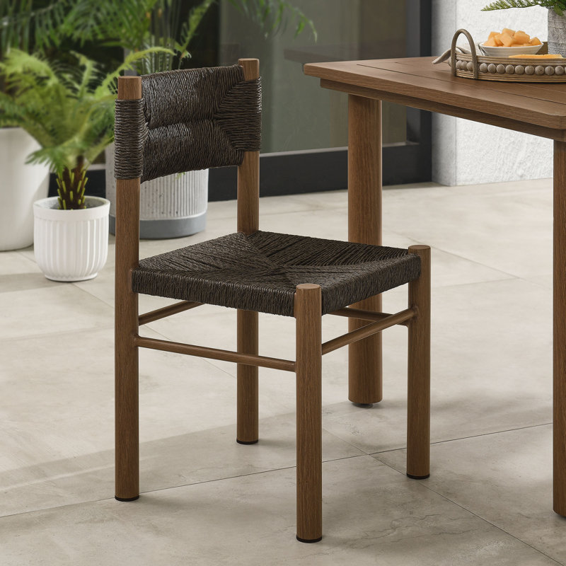 Ensemble de 2 chaises de salle à manger d'extérieur Parkland, Noyer