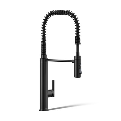 Kohler Purist Single Handle Semi-Professional Pre-Rinse Kitchen Faucet with Pull Down Sprayer
