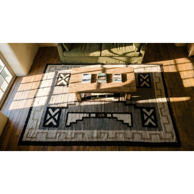 Hand Knotted Wool Geometric Area Rug