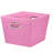 Fabric Storage Bins, Set of 2, Tapered KD Bins, PP Non-Woven Liner, Dual Grommet Handles, Folds for Compact Self-Storage, Attractive Chevron Print-91043311-91043308