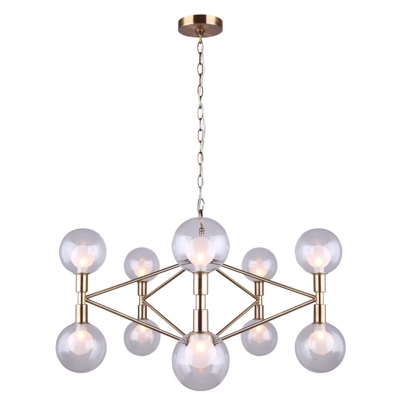 Yosman 10 - Light Dimmable Geometric Chandelier