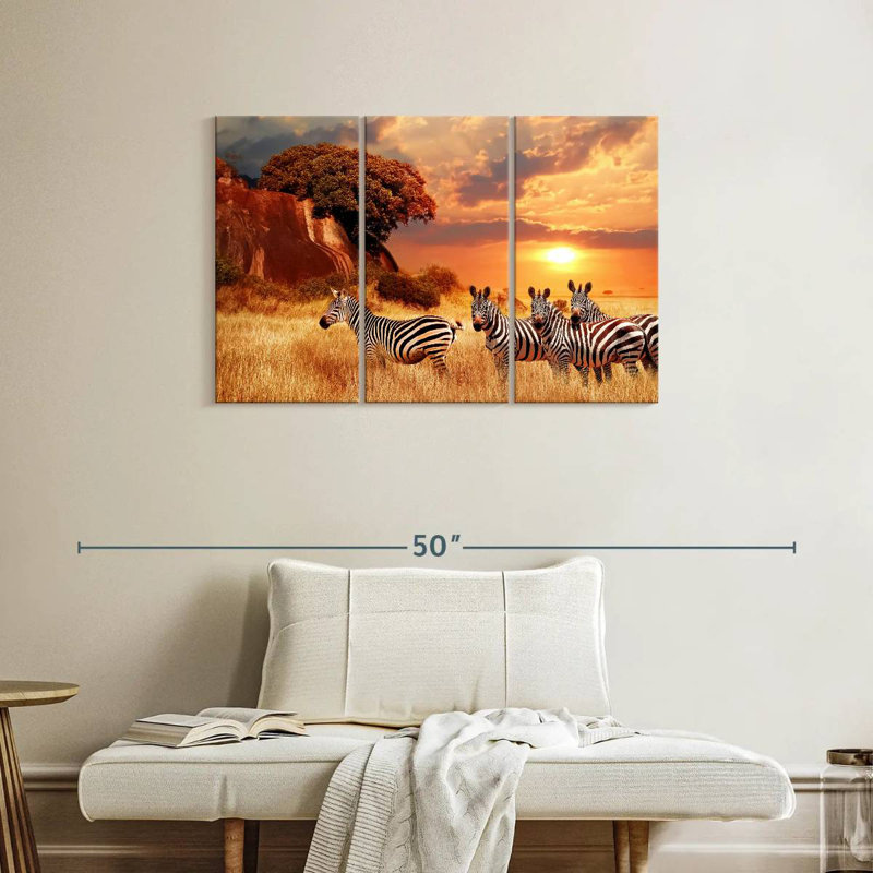 Zèbres Brampt Savanna, H 24 po x l 38 po