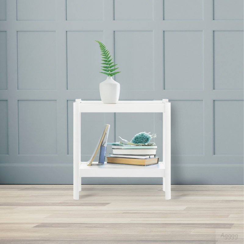 Yonda White Accent Table
