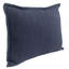 Indigo Stripe Self-Flange Knife Edge Accent Pillow