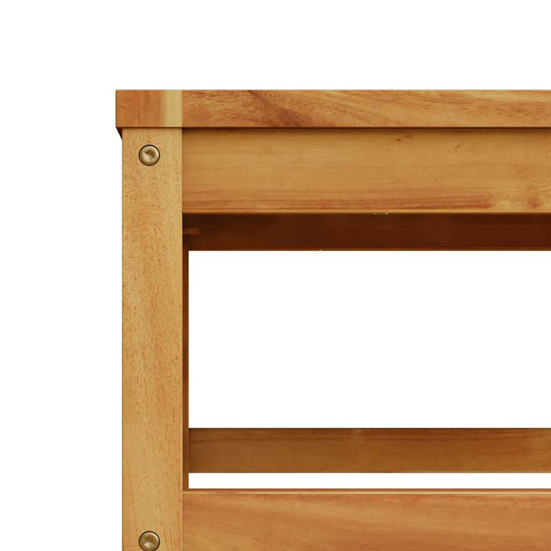  Ensemble de salon de jardin modulaire gris foncé en bois d'acacia massif