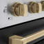ZLINE Autograph 48 in. 7 Element Paramount Induction Range with Black Matte Doors & Bronze Accents