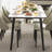 Simple light luxury rock plate dining table sets-106781342