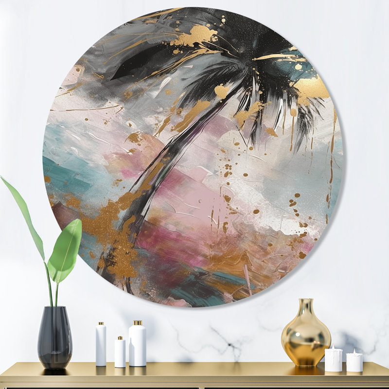 Glam Landscape & Nature Wall Decor on Metal, 23" H x 23" W x 1" D