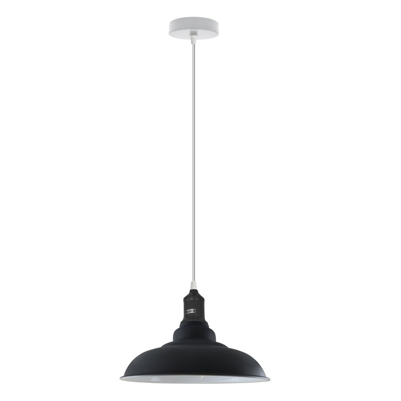 Emraan 1 - Light White Single Pendant, Black, No