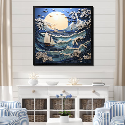 " Beach Boat Elegance Papercut II "