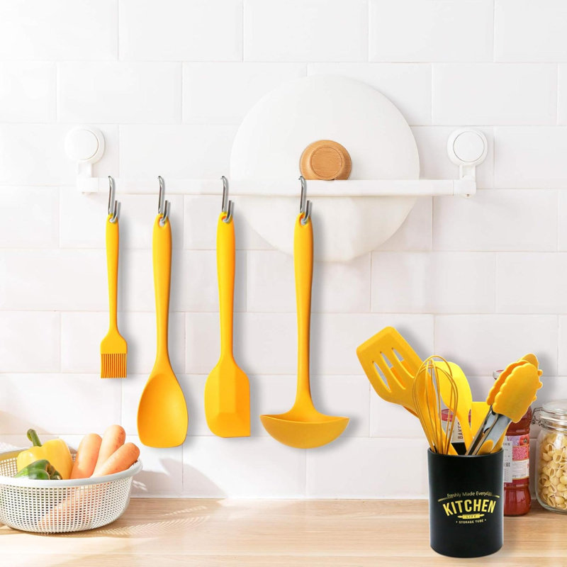 Kitchen Utensil Set - 14Pcs Silicone Cooking Utensils Set, Silicone Kitchen Utensils, Cooking Tools Turner Tongs Nonstick Spatula Spoon For Nonstick Heat Resistant Cookware
