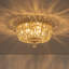 Plafonnier encastré en cristal 3 lumières Boatner