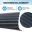 25-Piece Roof Panel Set in Matte Grey Texture for Shed, Garage, and Patio-133208771