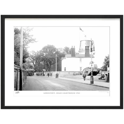 Lowestoft, High Lighthouse 1921 by Francis Frith - Single Picture Frame Print