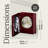 Portrait Book Traditional Tabletop Clock, Folding Hardwood Cover with 3x4 Photo Frame, Roman Numeral Dial