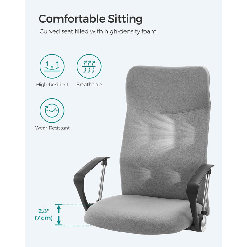 Arjean Mesh Office Chair, Dark Grey