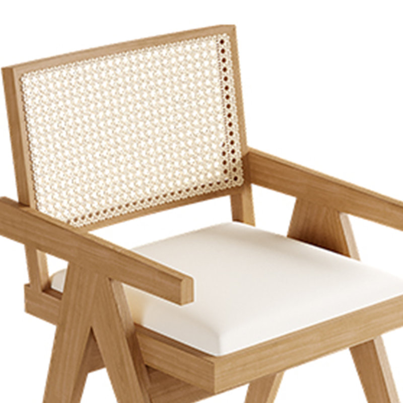 Chaise en bois massif à vent crème