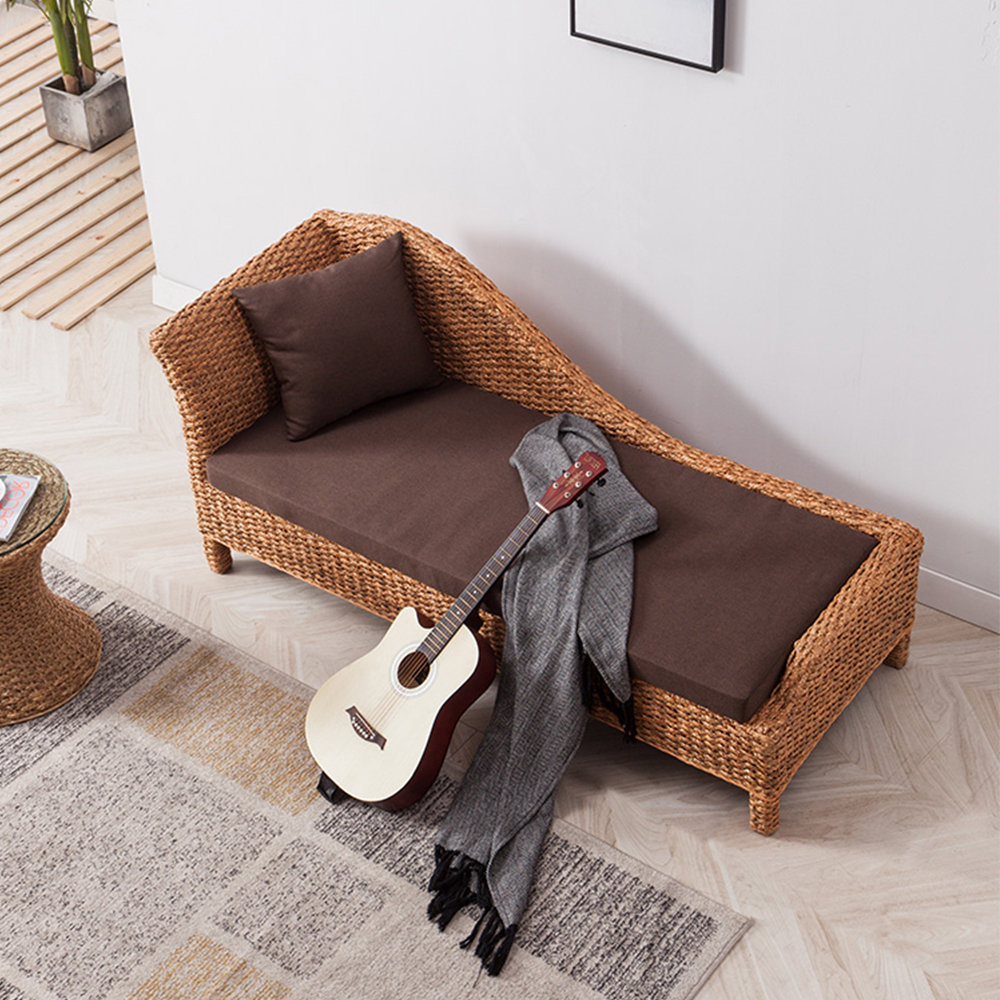 HORIZON CASUAL, INC. Home Natural Rattan Sofa Leisure Chaise Longue