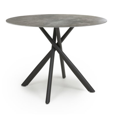 Uzair Round Glass Top Dining Table