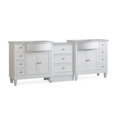 Meuble-lavabo 91 po blanc