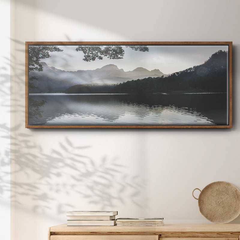 Day's End- Framed Canvas, 12" H x 30" W
