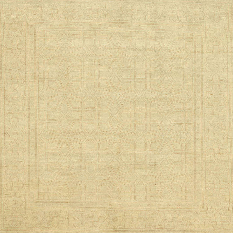 Abstract Indoor Rug, Square 4'