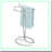 Chrome Dual Hand Towel Holder - Axis Collection, 2-Towel Capacity
