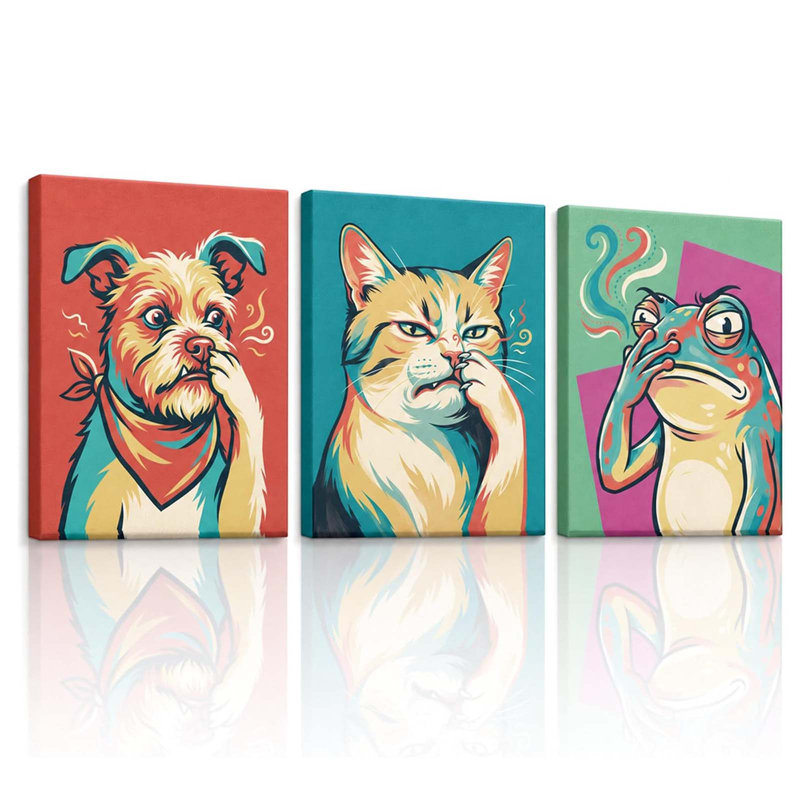 3 Piece Wrapped Canvas Wall Art