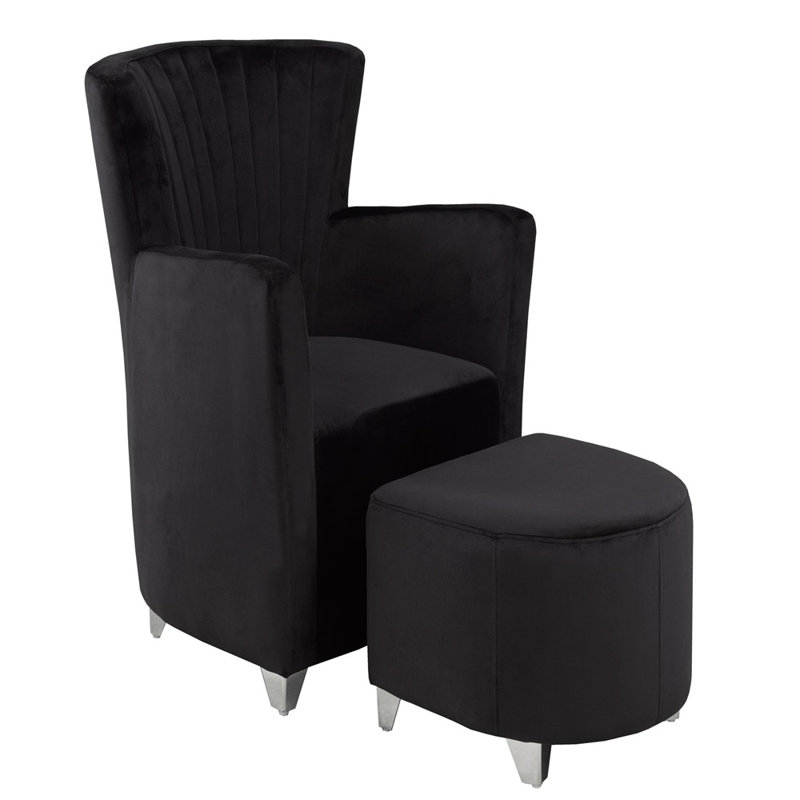Zaylon 28,5 po de large, Tissu noir