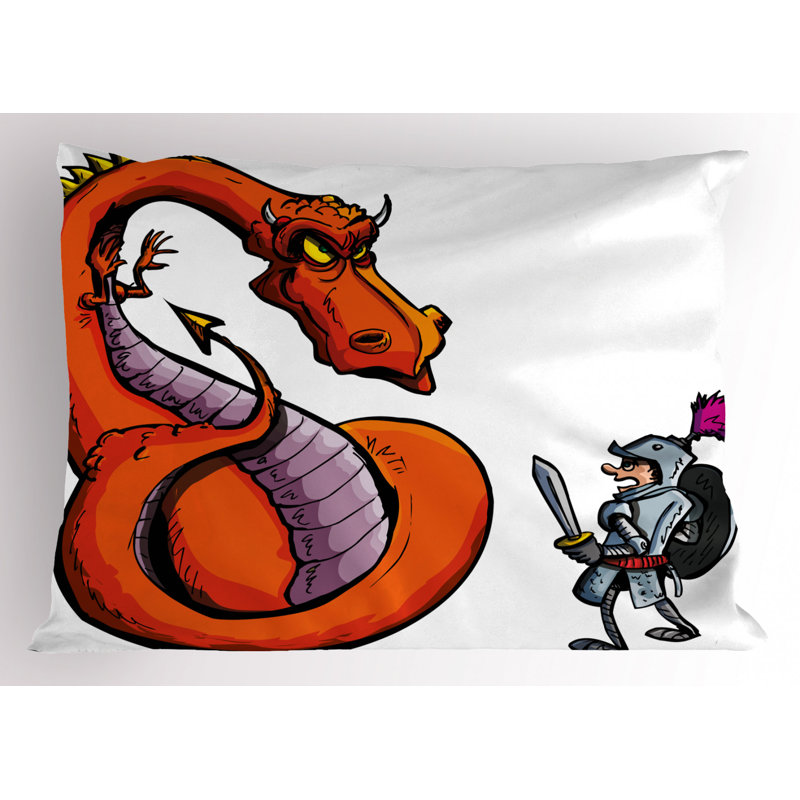 Dragon Polyester Sham Set, Twin