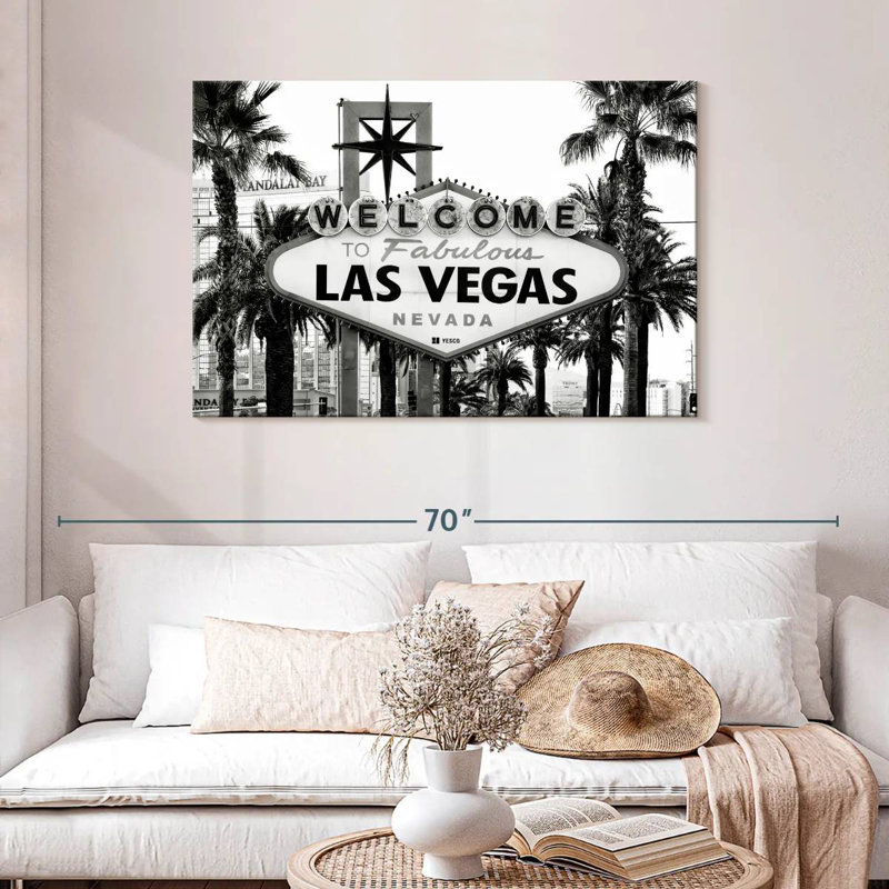 Hannes Welcome To Fabulous Las Vegas BW, H 30 po x l 45 po