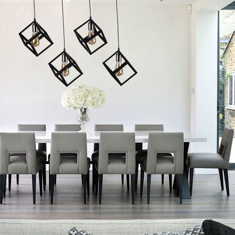 Caidah 4 - Light Black Geometric Pendant