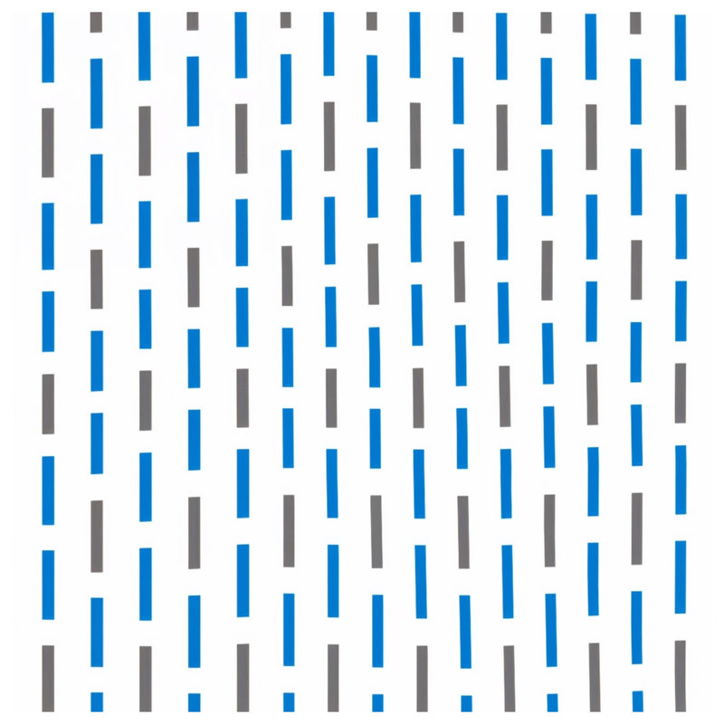 Blue Grey Stripes Bath Mat, 34in W x 21in L