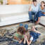 Tapis bleu / gris Modern Modern-76764271