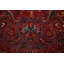 Tapis floral rouge 10 x 13