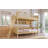 Brooke Wooden Bunk Bed with 3 Storage Shelves & Reversible Ladder-119969449