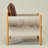 28.7'' W Top-grain Genuine Leather Accent Chair With Fabric Tape Wrapped Arms-1012755210-1012755206