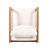 Jeffrey Outdoor 2-Piece Acacia Wood Conversation Set With Removable Cushions-124488431