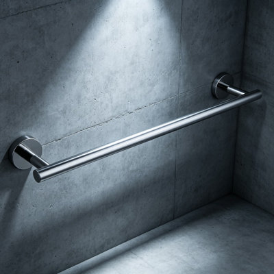 Porte-serviettes mural en acier inoxydable SUS 304 de 18 pouces, porte-serviettes de salle de bain moderne avec finition polie