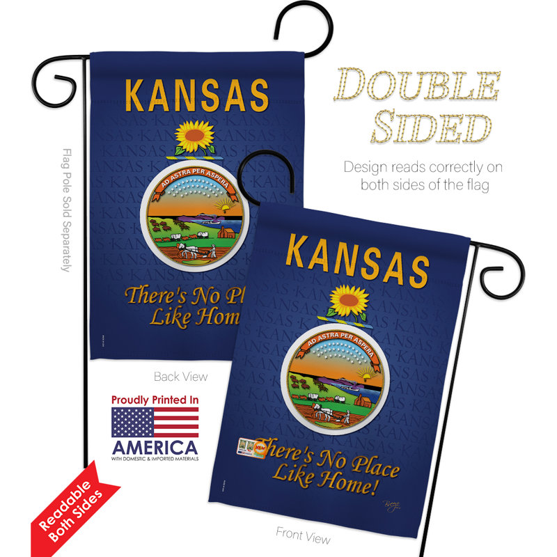 Ensemble de 2 côtés 7 pi 1 pi 1 pi 1 pi x 1 po americana statements à l’impression kansas americana statements