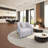 Semi-circular arc business negotiation sofa