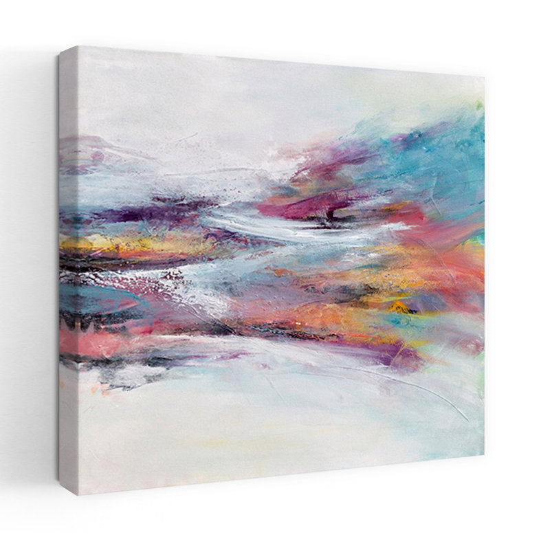 «Intersecting Time Abstract», art contemporain, H 18 po x l 18 po