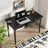 Modern Black Computer Writing Desk With 1 Drawer For Home Office