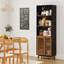 178 cm H x 59 cm W Solid Wood Book Cabinet Bookcase