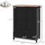 Dog Feeding With Hidden Eating Ware, Adjustable Panel & Hooks For Medium Dogs, Black Setup Bowls,