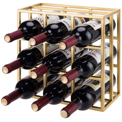 9 Bottle Tabletop Wine Bottle Rack in