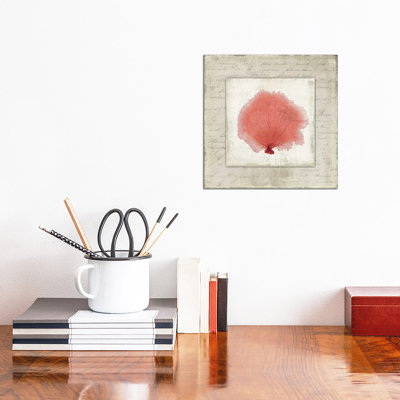 Coral Linen I by Aimee Wilson - Wrapped Canvas Print