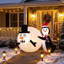 Christmas LED Lights Snowmen Nativity Set
