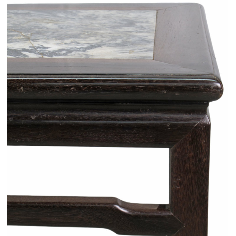 Asian Classic Marble End Table