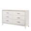 Commode double 6 tiroirs avec miroir Kahliah